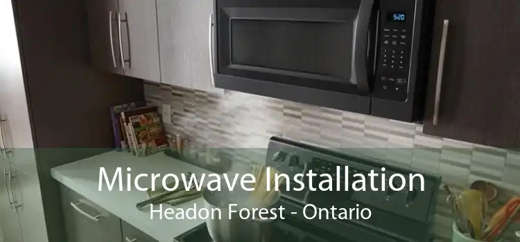 Microwave Installation Headon Forest - Ontario